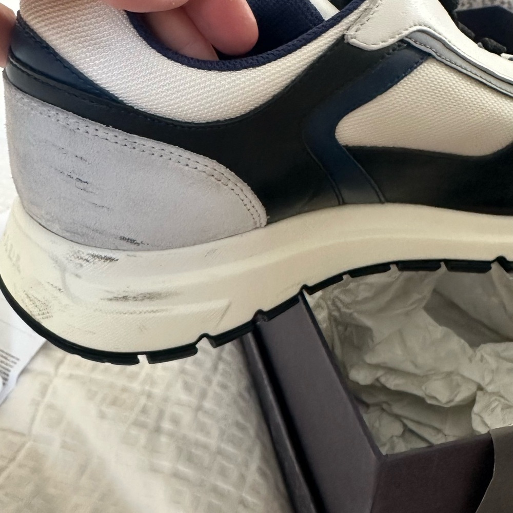 Prada Men's Black, White, and Gray Sneakers - Picture 13 of 15